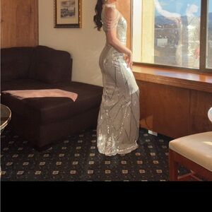 Beaded formal gown